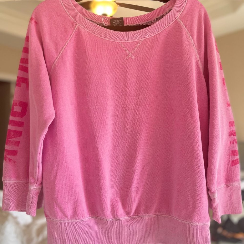 Victoria's Secret PINK pink raglan sweatshirt - L